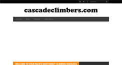 Desktop Screenshot of cascadeclimbers.com